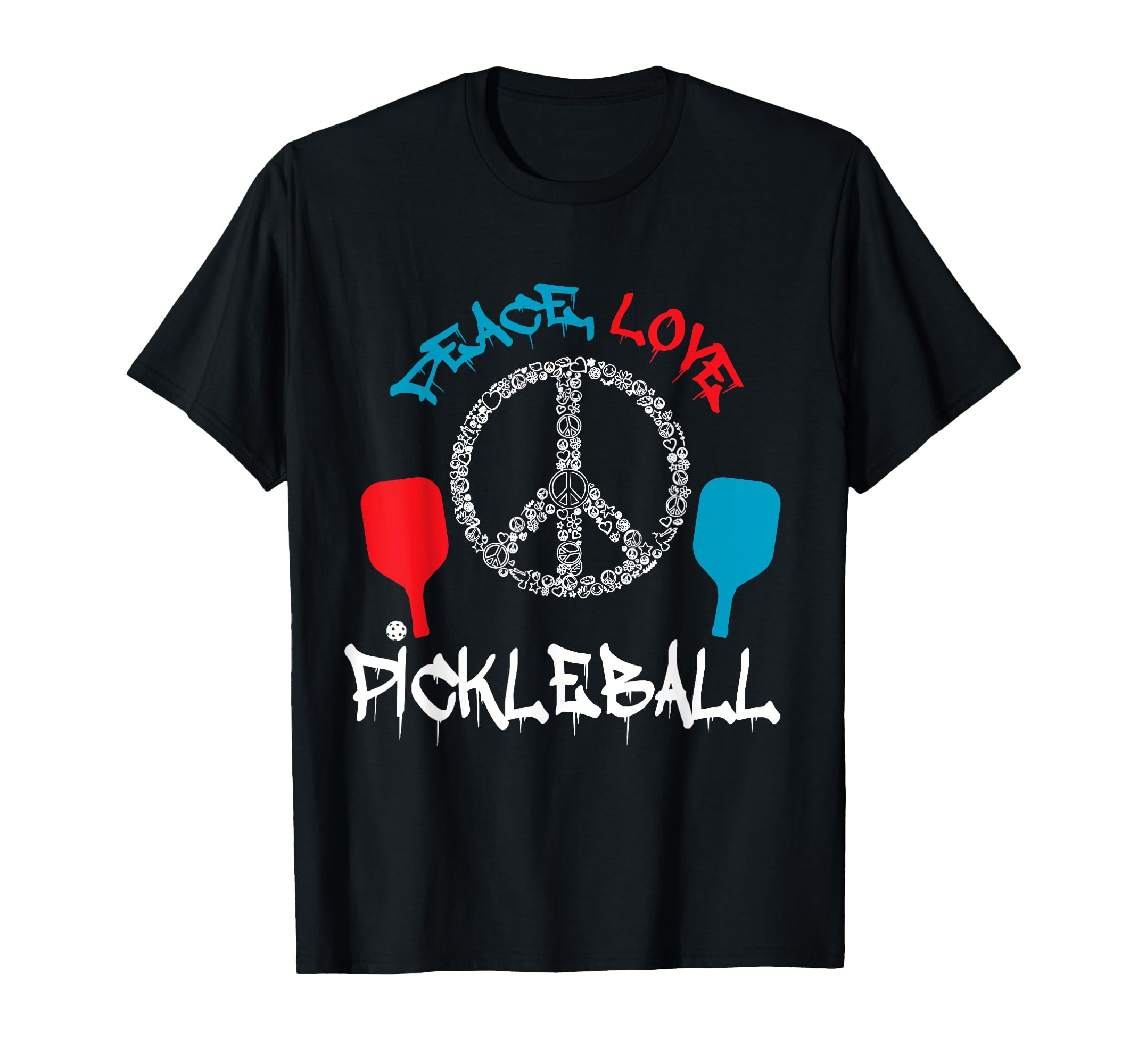 Funny Pickleball Player Peace Love T-Shirt - Streetwear Style Unisex - T-Shirt, Sweatshirt, Hoodie
