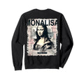 Mona Lisa Art Y2K Back Streetwear Sweatshirt - Custom Art Print Men Women - T-Shirt, Sweatshirt, Hoodie
