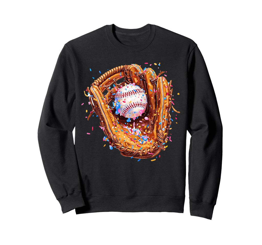 Baseball Ice Cream Baseballs Lover Sweatshirt - Graphic Print for Adults - T-Shirt, Sweatshirt, Hoodie