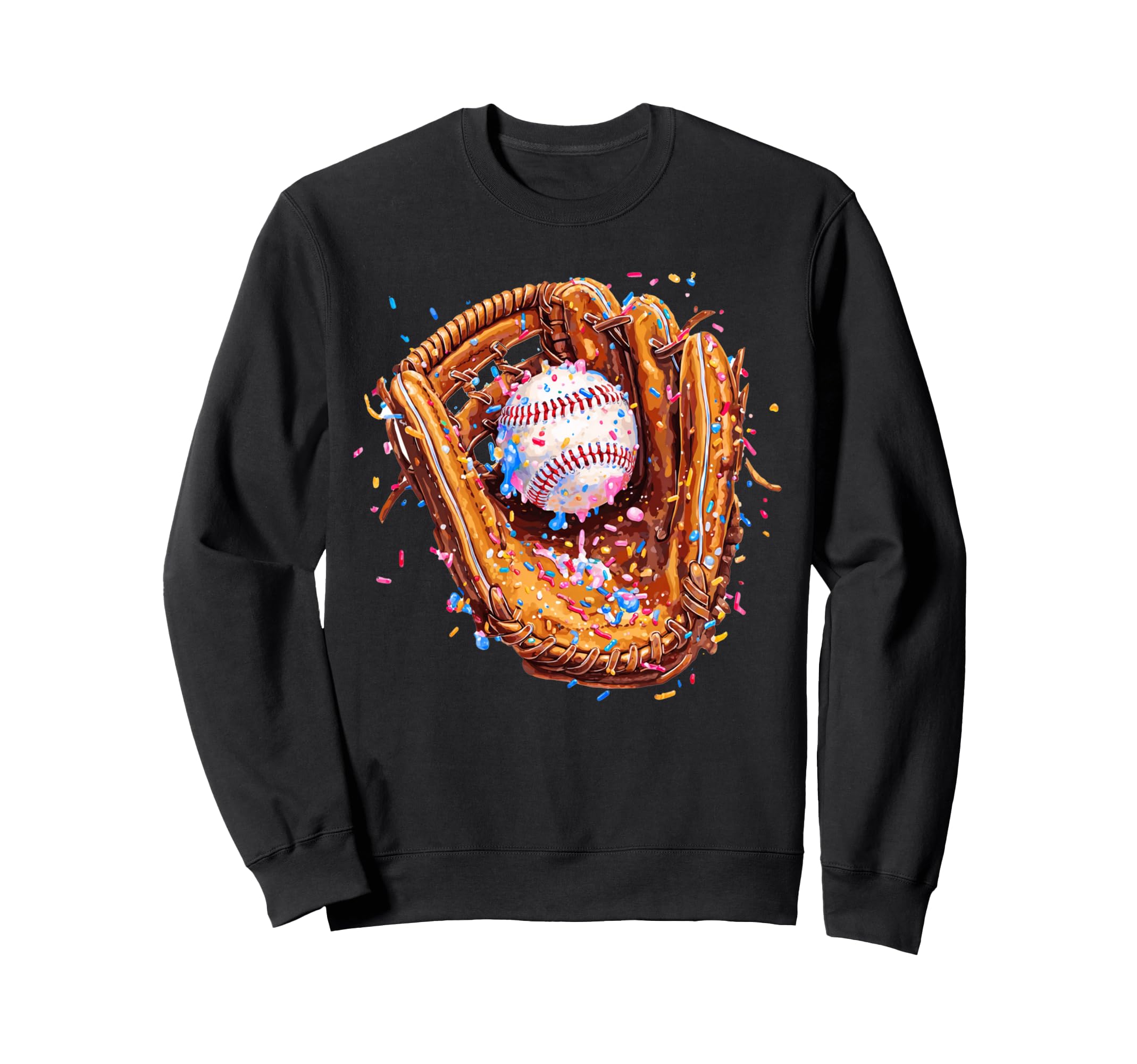 Baseball Ice Cream Baseballs Lover Sweatshirt - Graphic Print for Adults - T-Shirt, Sweatshirt, Hoodie
