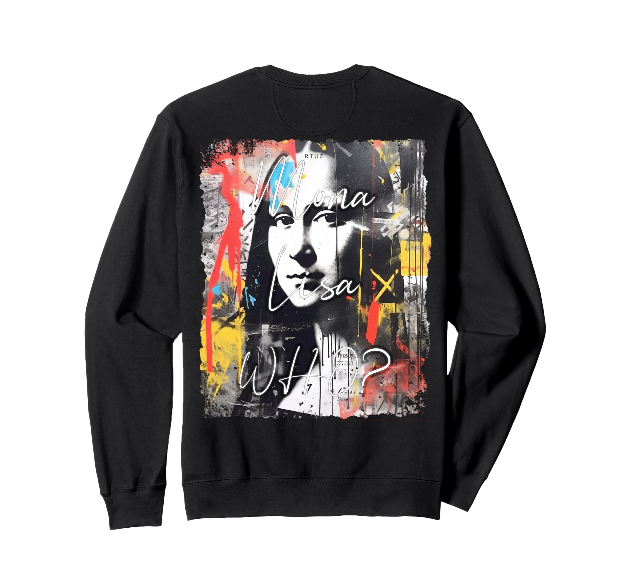 Mona Lisa Art Y2K Back Streetwear Sweatshirt - Novelty Apparel Men Women - T-Shirt, Sweatshirt, Hoodie
