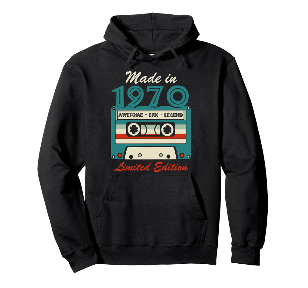 Made 1970 54Th Birthday Cassette Tape Hoodie - Trendy Graphic Men Women - T-Shirt, Sweatshirt, Hoodie