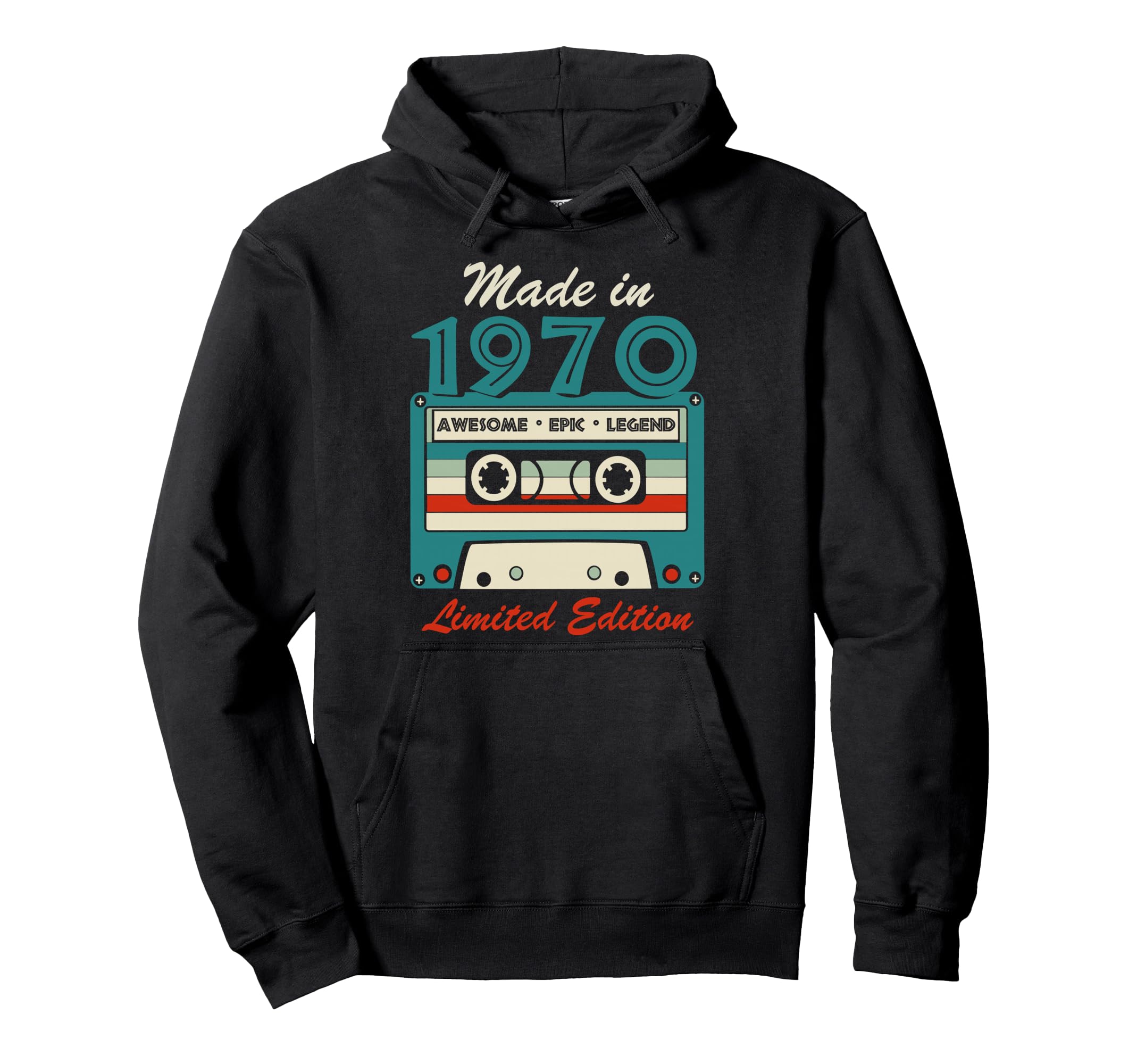Made 1970 54Th Birthday Cassette Tape Hoodie - Trendy Graphic Men Women - T-Shirt, Sweatshirt, Hoodie