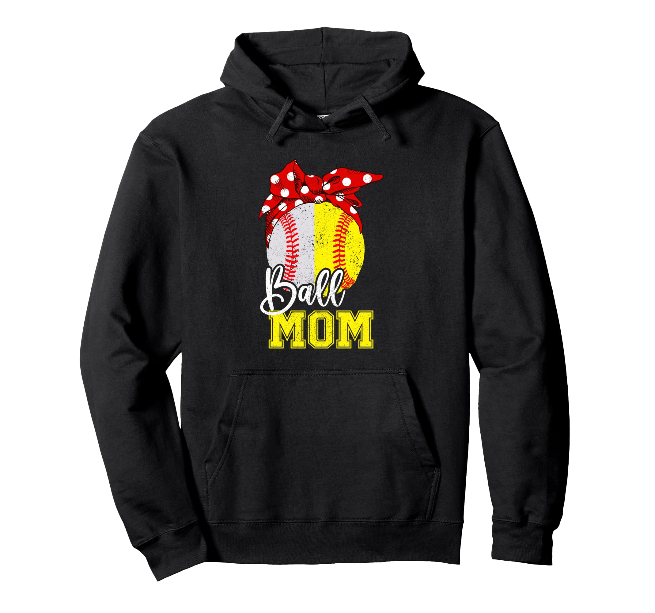 Tball Mom Mothers Day Baseball Softball Hoodie - Trendy Graphic for Adults - T-Shirt, Sweatshirt, Hoodie