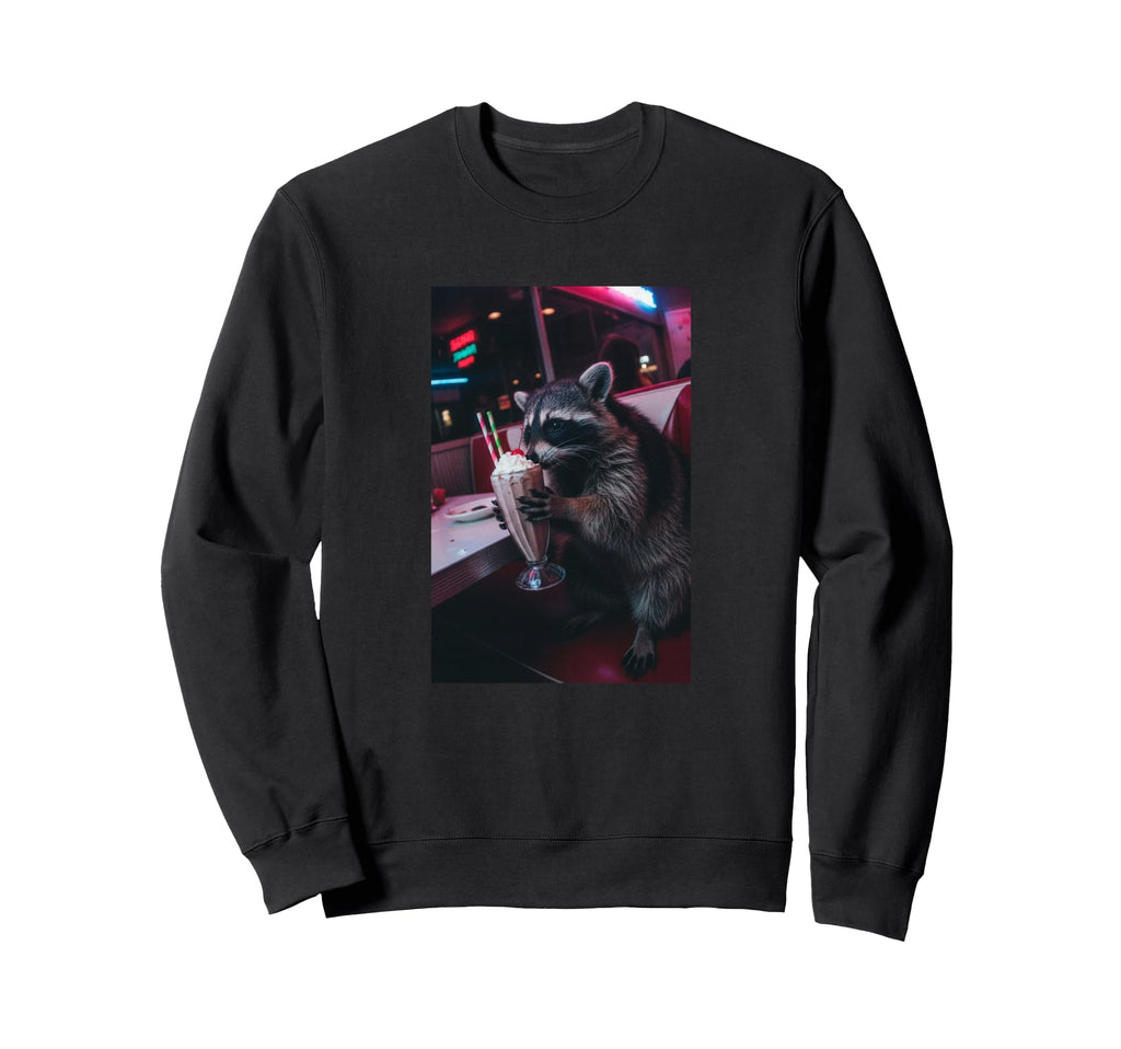 Funny Raccoon Meme Sassy Party Sweatshirt - Casual Everyday Wear Men Women - T-Shirt, Sweatshirt, Hoodie