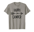 Distressed Camping Boho Arrow Happy Camper T-Shirt - Graphic Print Unisex - T-Shirt, Sweatshirt, Hoodie