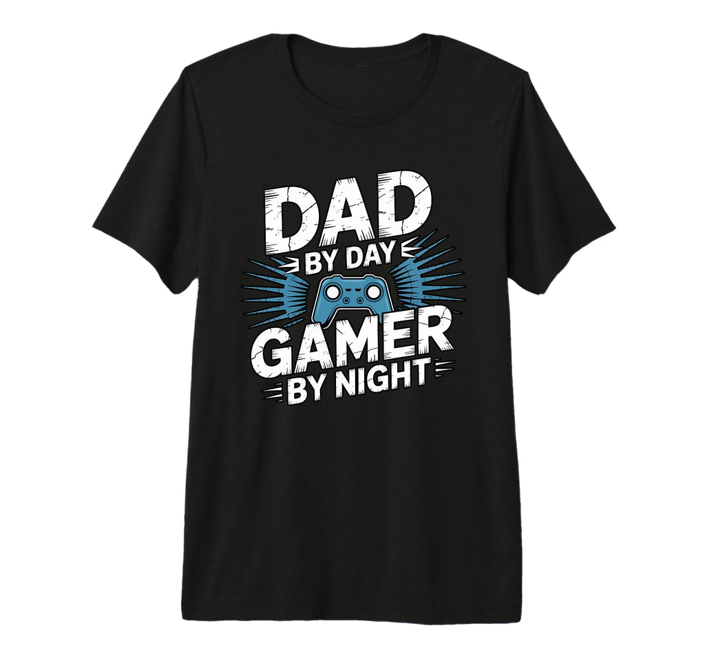 Dad Day Gamer Night Tri Blend T-Shirt - Custom Art Print Unisex - T-Shirt, Sweatshirt, Hoodie