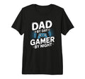 Dad Day Gamer Night Tri Blend T-Shirt - Custom Art Print Unisex - T-Shirt, Sweatshirt, Hoodie