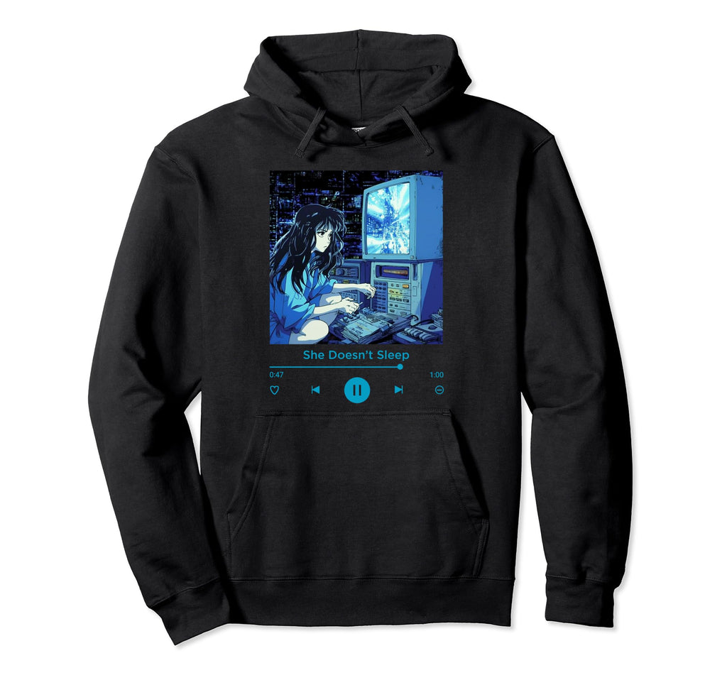 Sad Anime Grunge Music Goth Dark Hoodie - Unique Graphic Men Women - T-Shirt, Sweatshirt, Hoodie