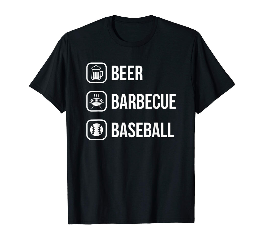 Beer Barbecue Baseball Fathers Day Gift T-Shirt - Unique Graphic Men Women - T-Shirt, Sweatshirt, Hoodie