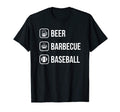 Beer Barbecue Baseball Fathers Day Gift T-Shirt - Unique Graphic Men Women - T-Shirt, Sweatshirt, Hoodie