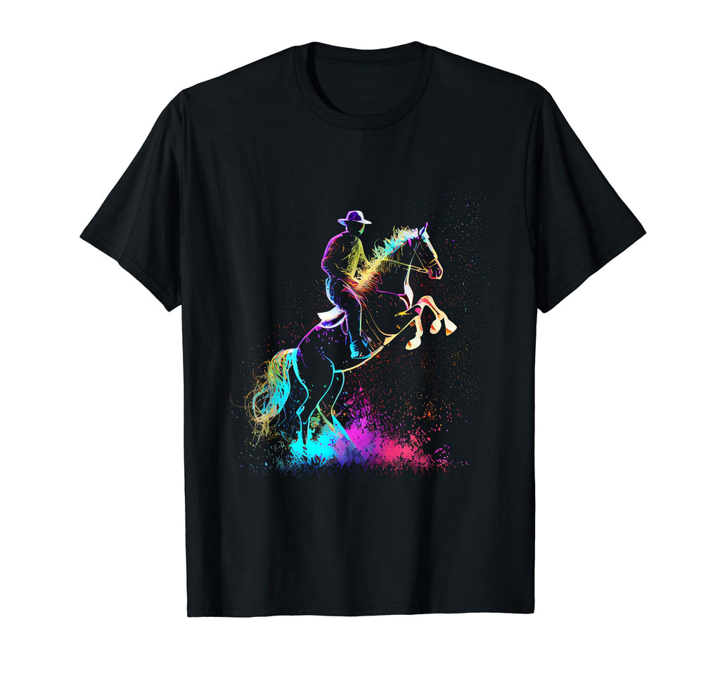 Cowboy Horse Rodeo T-Shirt - Trendy Graphic Unisex - T-Shirt, Sweatshirt, Hoodie