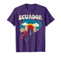 Ecuador Ecuadorian Country Rainbow 70S Map T-Shirt - Novelty Apparel Unisex - T-Shirt, Sweatshirt, Hoodie