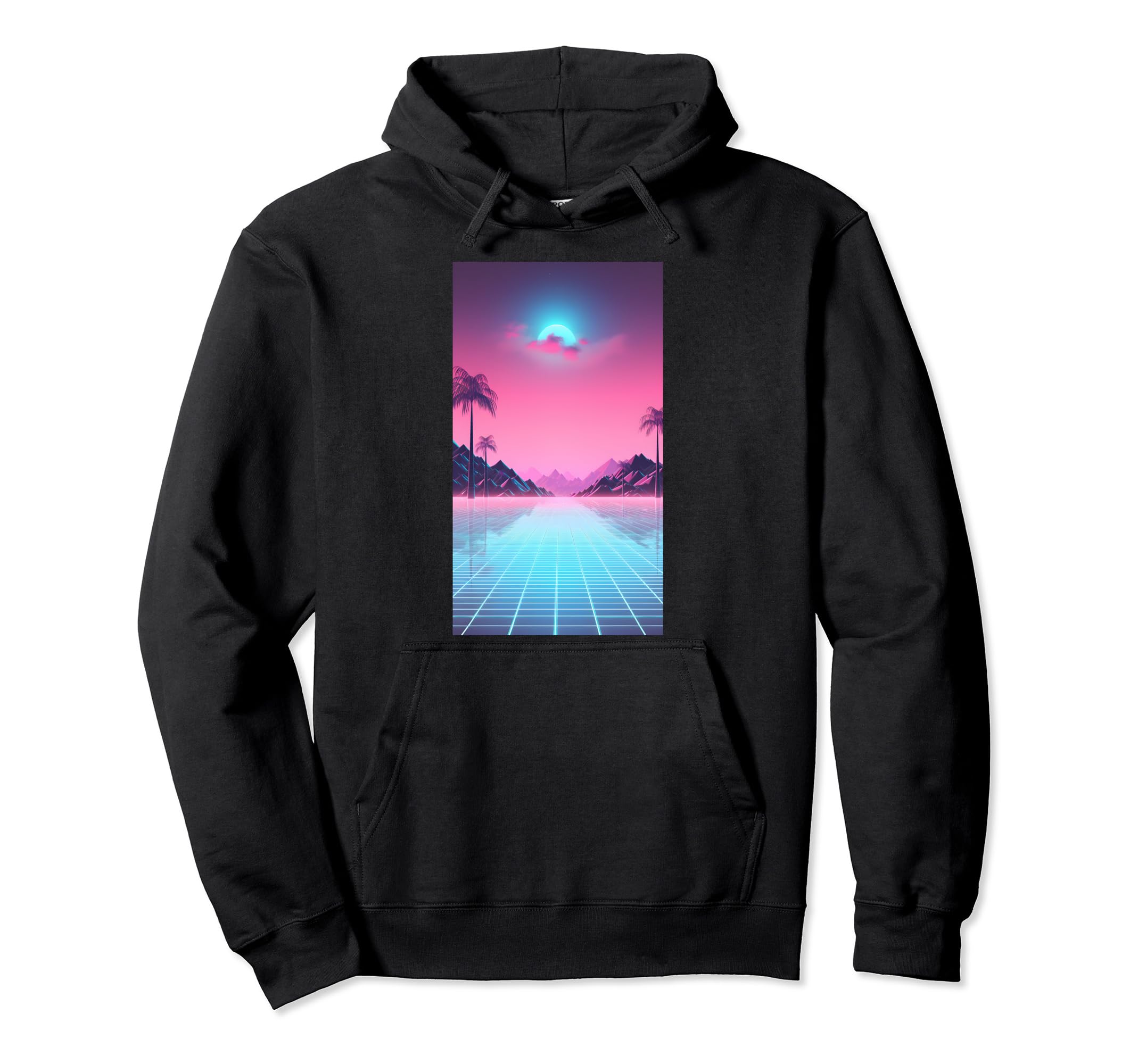 80S Vaporwave Aesthetic Hoodie - Casual Everyday Wear for Adults - T-Shirt, Sweatshirt, Hoodie
