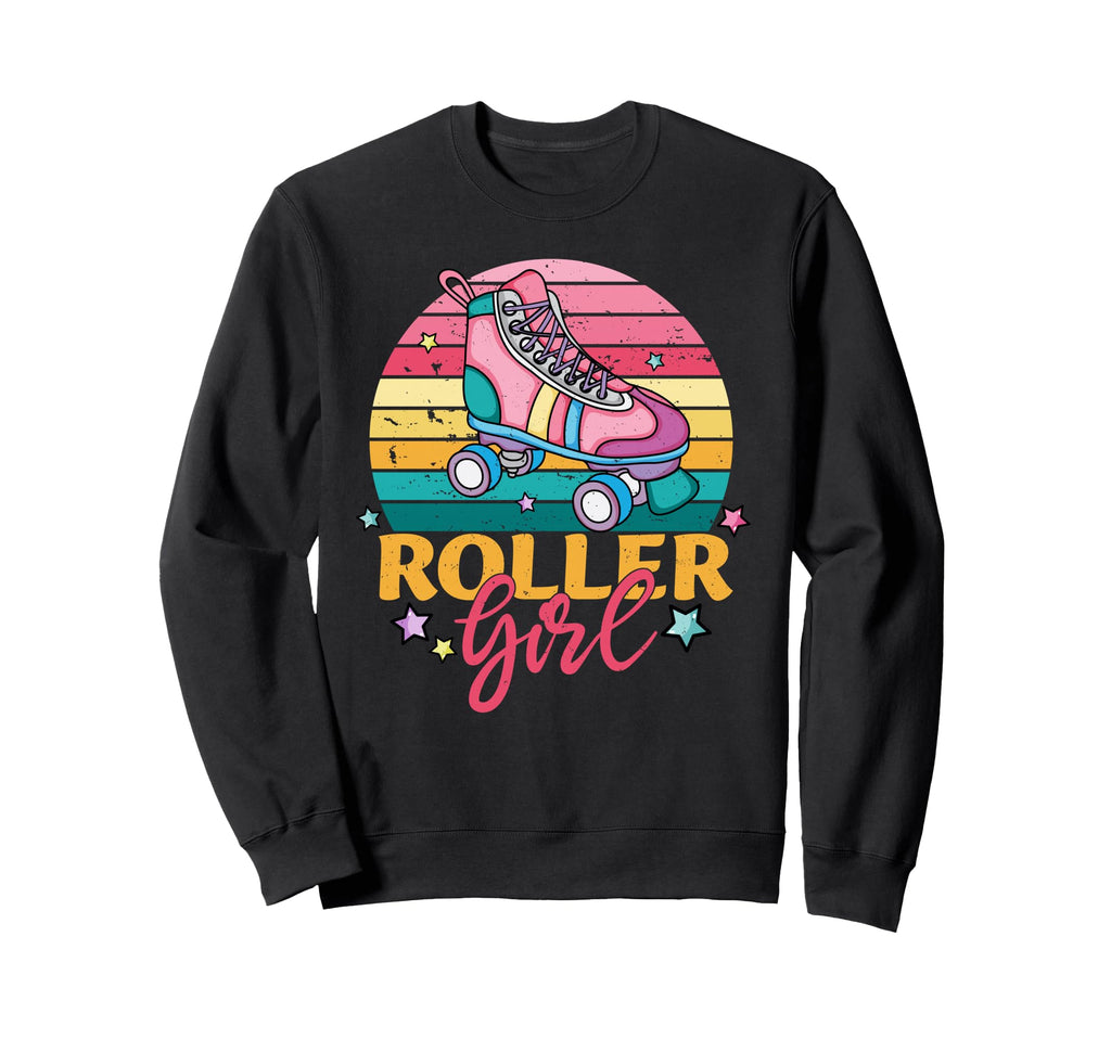 Rollerskates Funny 80S Roller Sweatshirt - Minimalist Print for Adults - T-Shirt, Sweatshirt, Hoodie