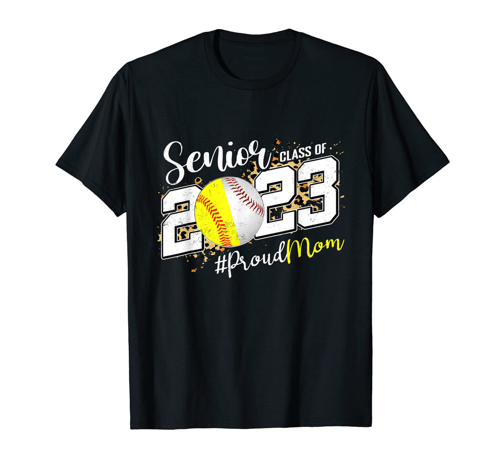 Proud Mom 2023 Senior Graduate Baseball T-Shirt - Custom Art Print Unisex - T-Shirt, Sweatshirt, Hoodie