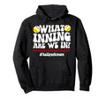 Ballpark Mom Groovy Softball Hoodie - Fun Novelty Design Men Women - T-Shirt, Sweatshirt, Hoodie