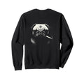Pug Smoking Cigarette Y2K Grunge Sweatshirt - Novelty Apparel for Adults - T-Shirt, Sweatshirt, Hoodie