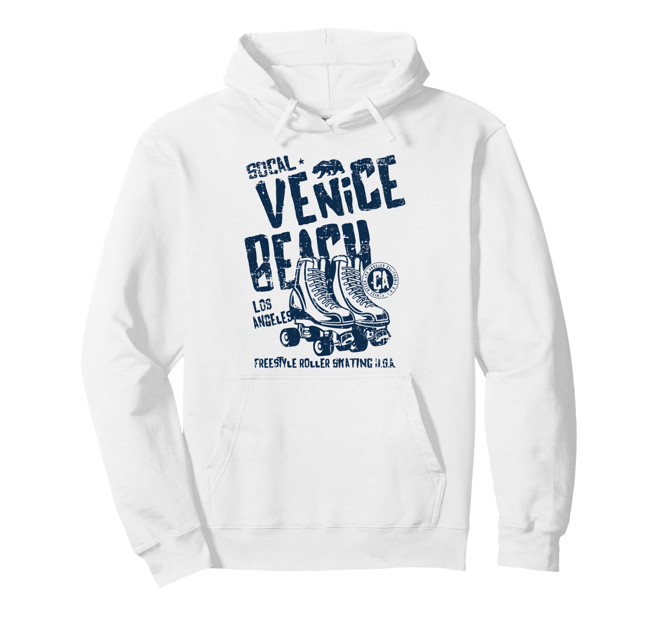 Venice Beach California Roller Hoodie - Casual Everyday Wear Men Women - T-Shirt, Sweatshirt, Hoodie