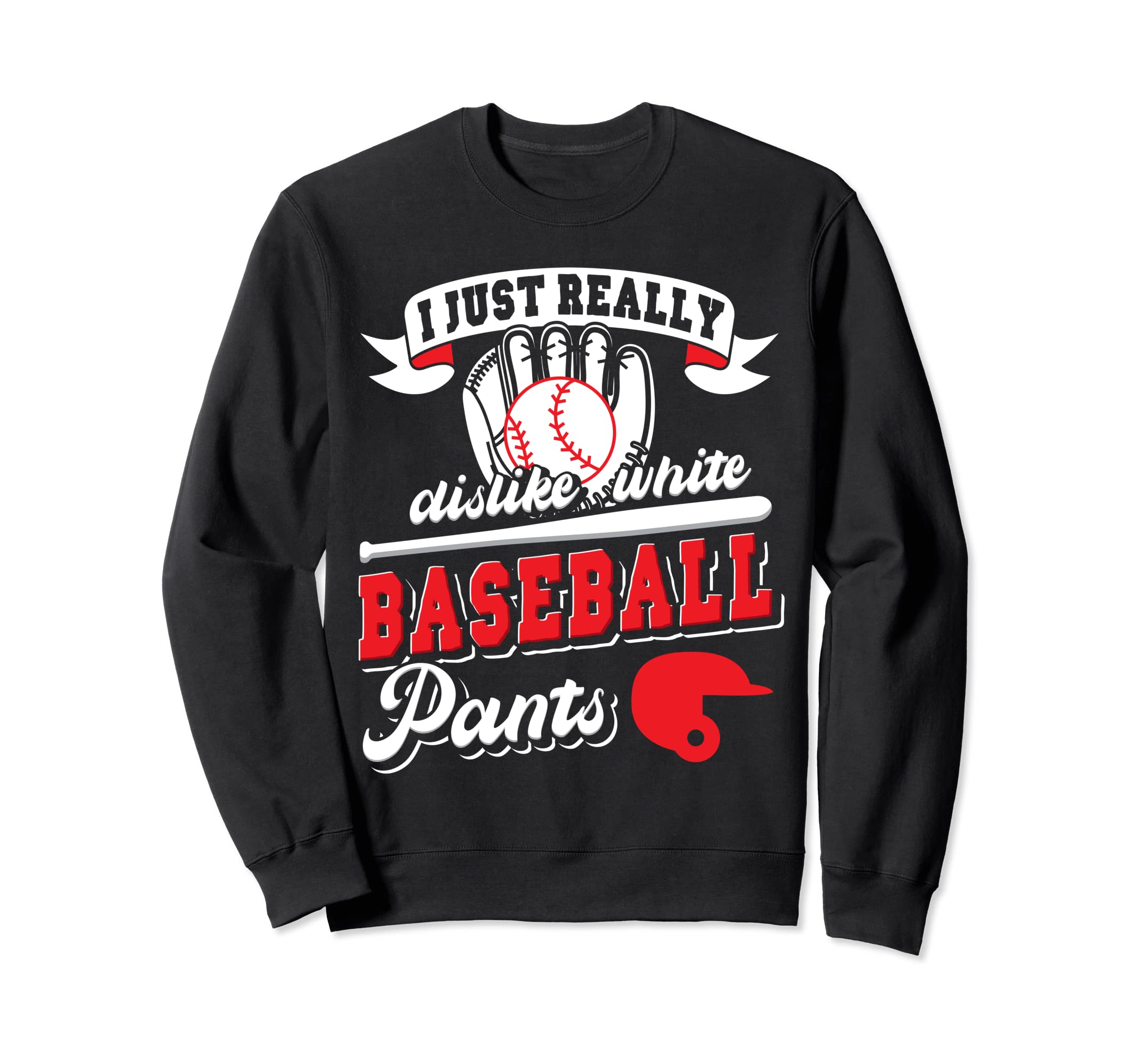 Baseball Mom White Baseball Pants Sweatshirt - Trendy Graphic Men Women - T-Shirt, Sweatshirt, Hoodie