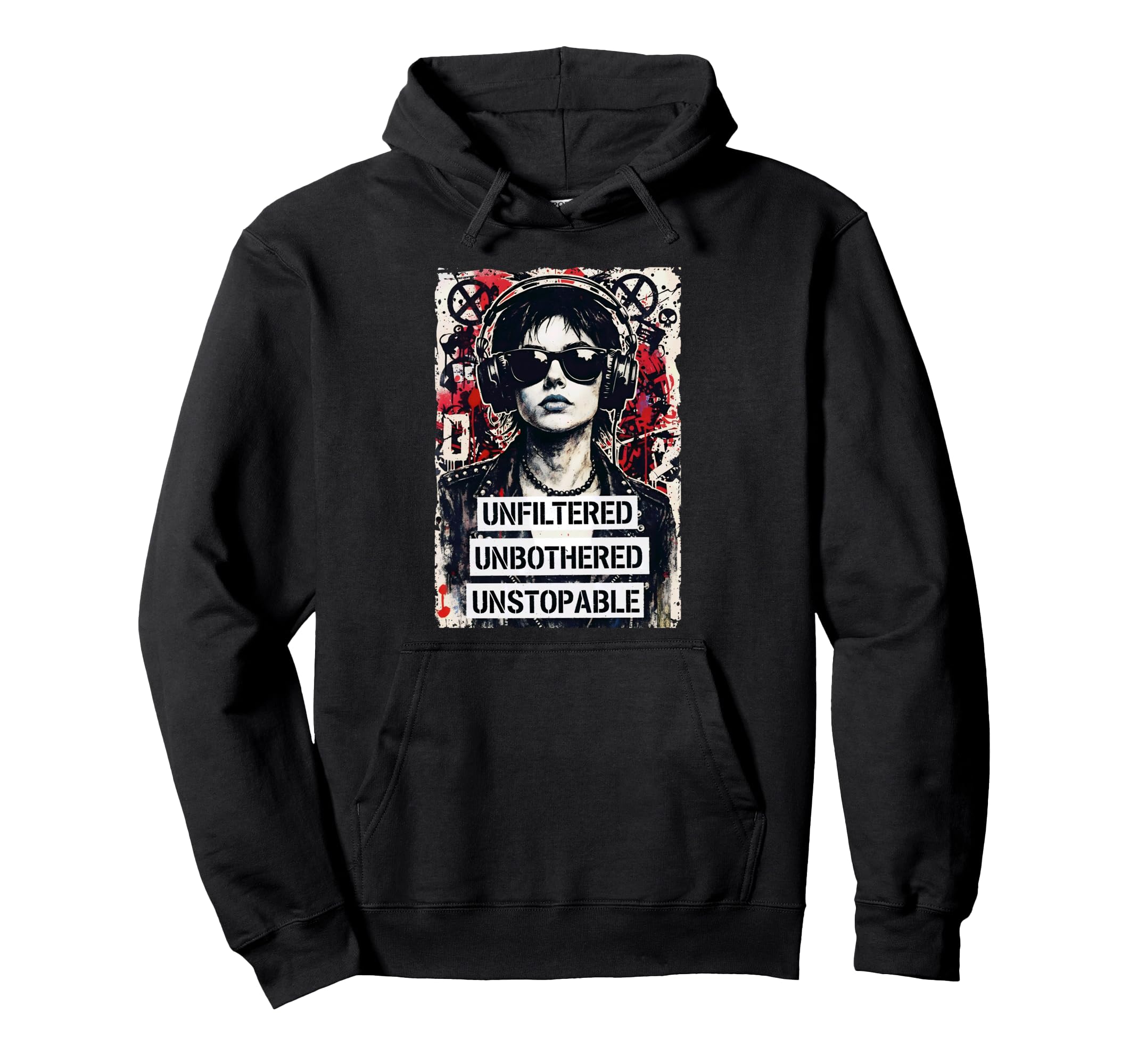Punk 90S Grunge Urban Street Art Hoodie - Novelty Apparel Men Women - T-Shirt, Sweatshirt, Hoodie