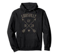 Louisville Kentucky Distressed Boho Home Hoodie - Novelty Apparel Unisex - T-Shirt, Sweatshirt, Hoodie