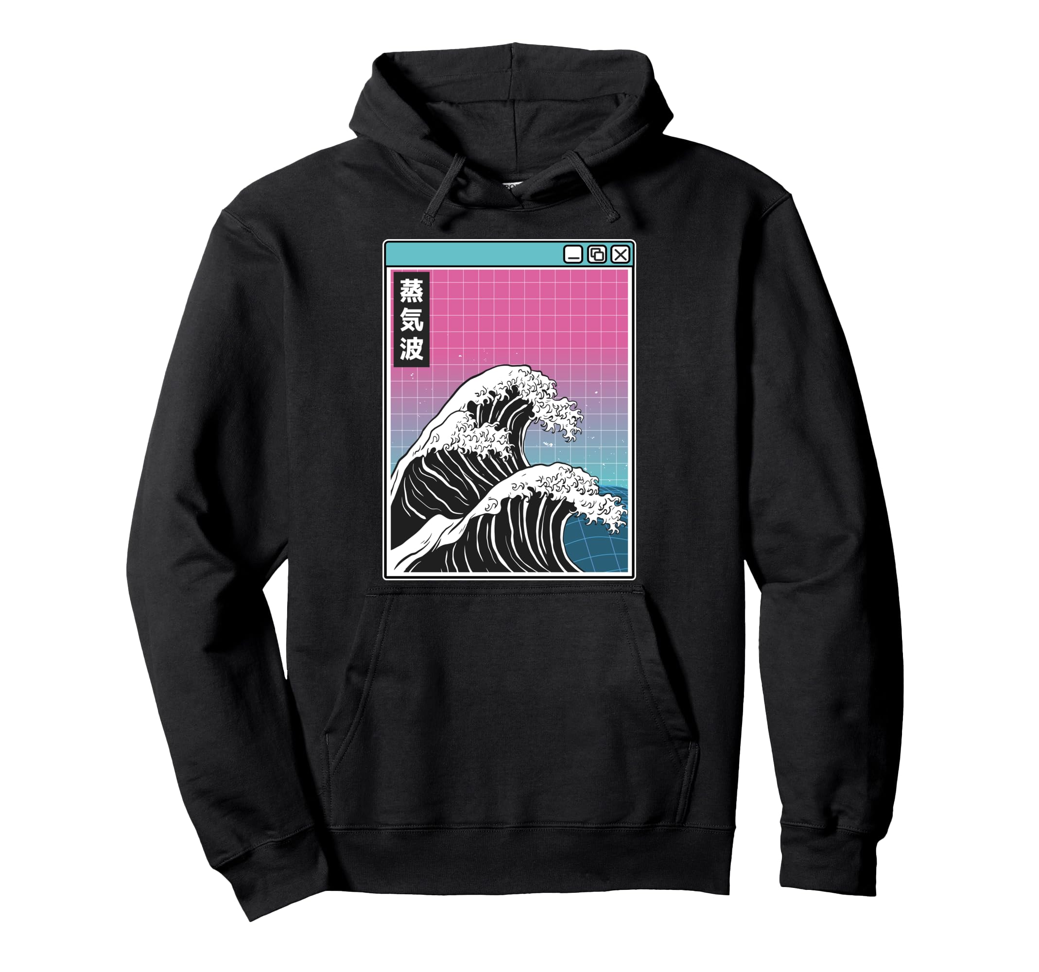 Kanagawa Wave Japan Pastel 80S Otaku Hoodie - Graphic Print Men Women - T-Shirt, Sweatshirt, Hoodie