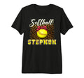 Softball Baseball Stepmom Leopard T-Shirt - Novelty Apparel Men Women - T-Shirt, Sweatshirt, Hoodie