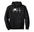 Baseball Player Heartbeat Coach Dad Hoodie - Custom Art Print for Adults - T-Shirt, Sweatshirt, Hoodie