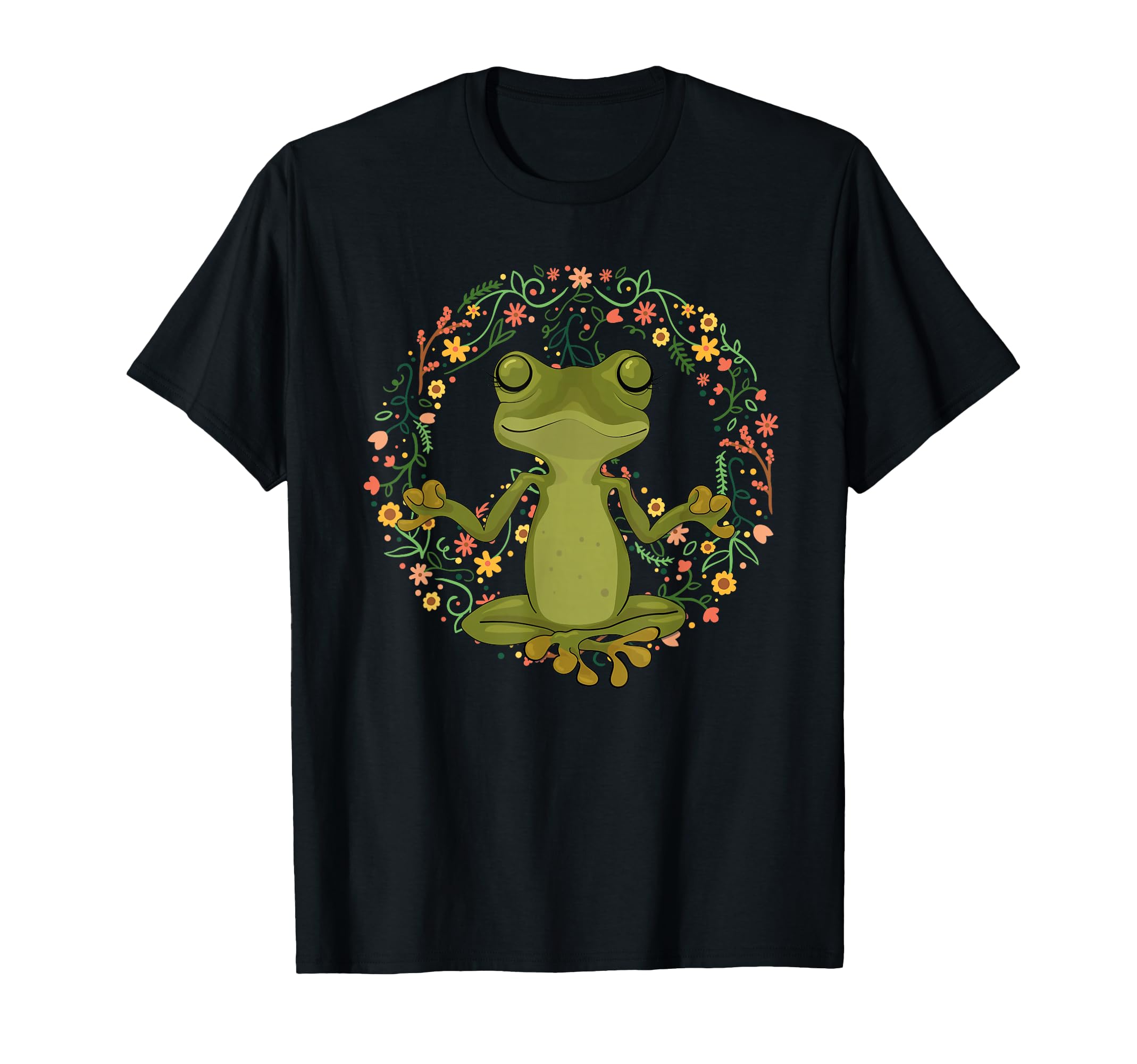 Peace Sign Yoga Frogs Peace Frog T-Shirt - Novelty Apparel for Adults - T-Shirt, Sweatshirt, Hoodie