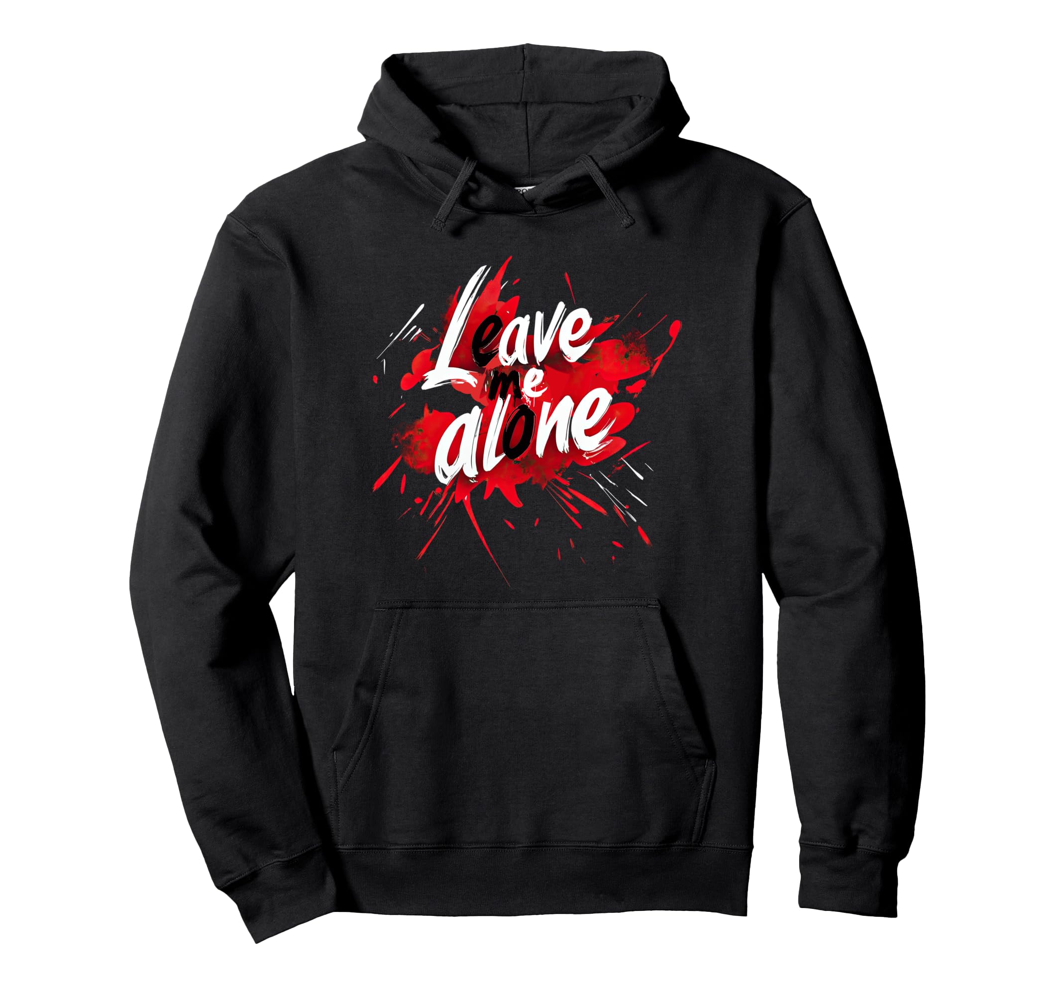 Leave Me Alone Y2K Emo Aesthetic Gothic Hoodie - Graphic Print Men Women - T-Shirt, Sweatshirt, Hoodie