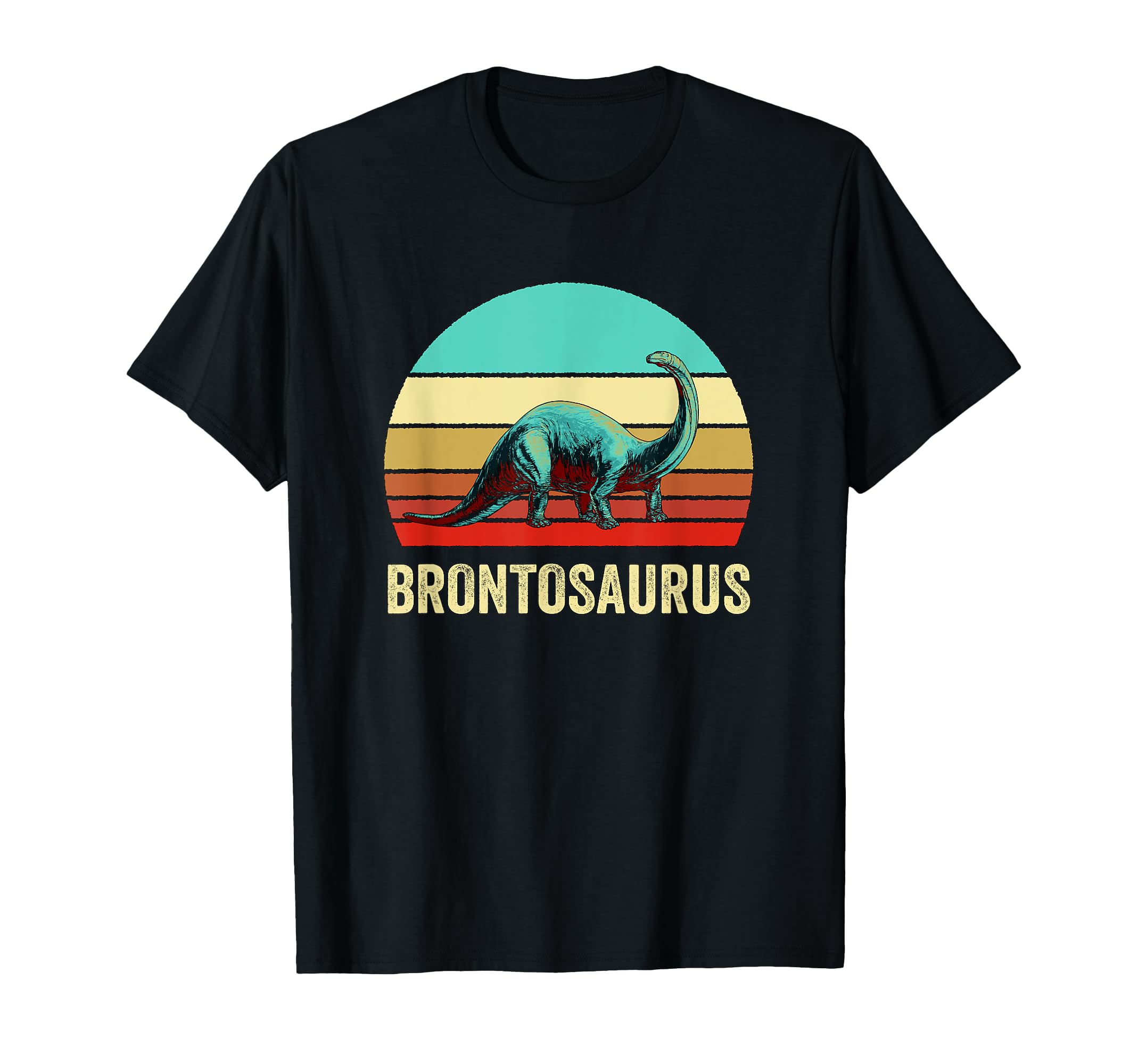 Sunset Brontosaurus T-Shirt - Custom Art Print Unisex - T-Shirt, Sweatshirt, Hoodie