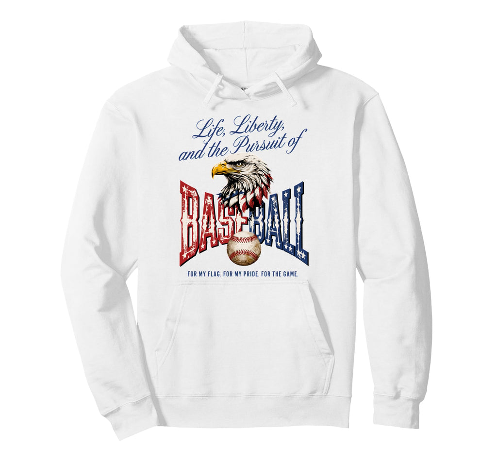 Usa Flag American Baseball Flag Proud Hoodie - Trendy Graphic Men Women - T-Shirt, Sweatshirt, Hoodie