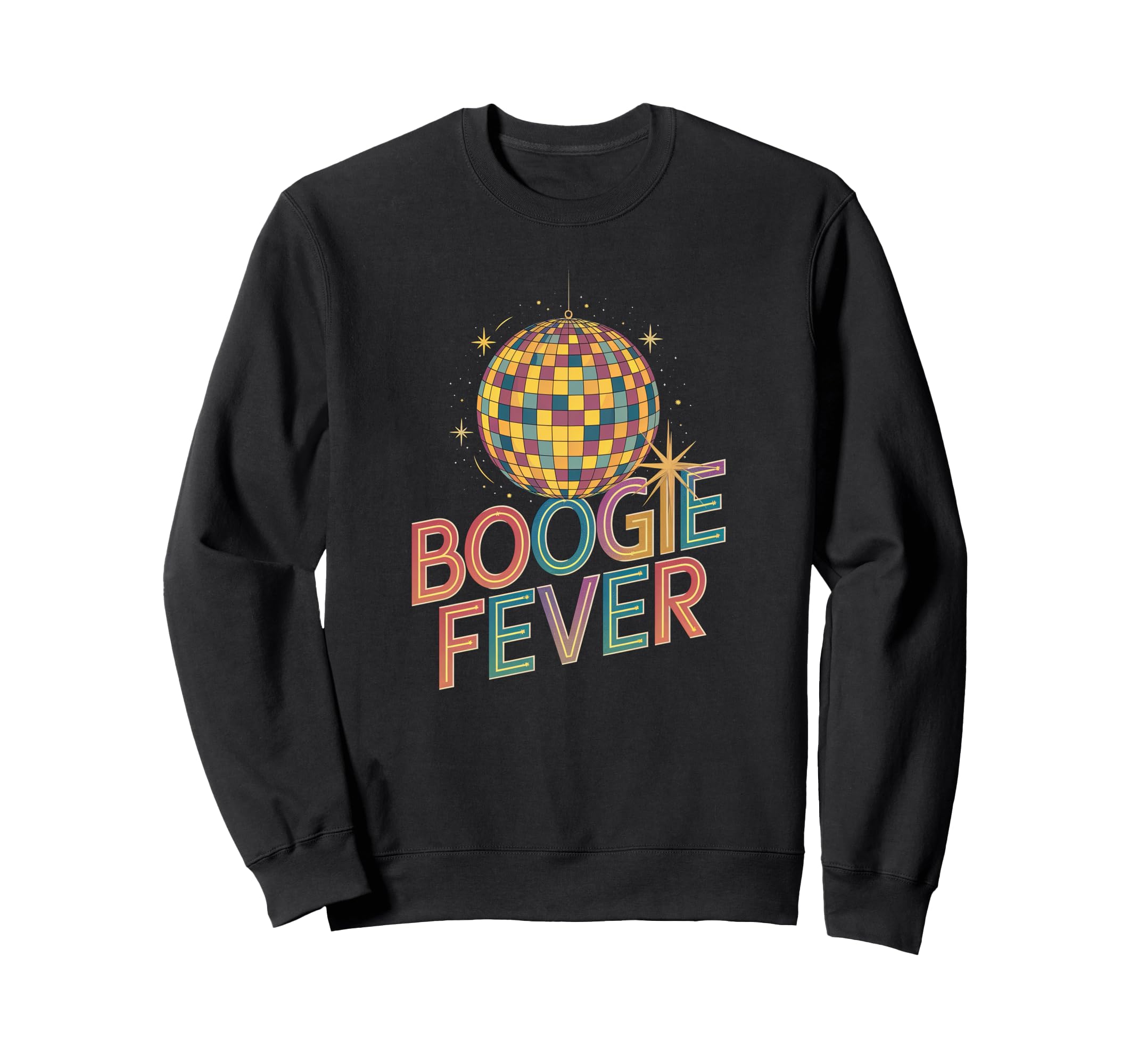 Disco Ball Boogie Fever Discoball Sweatshirt - Novelty Apparel for Adults - T-Shirt, Sweatshirt, Hoodie