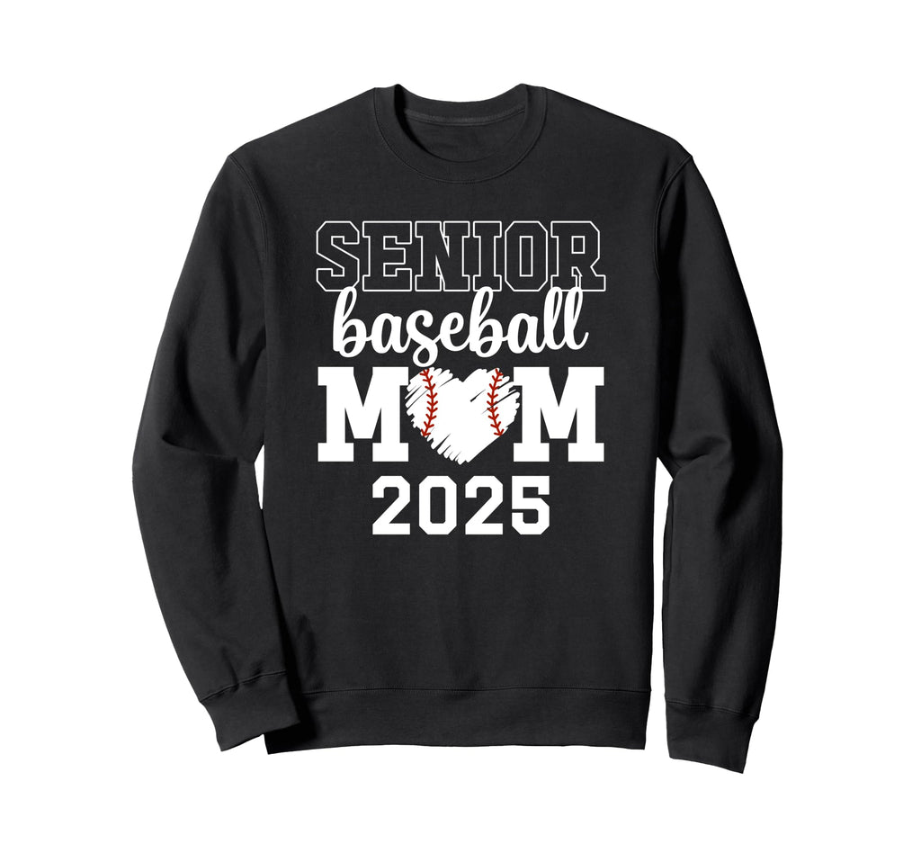Baseball Mom Senior Mom Class 2025 Sweatshirt - Custom Art Print Unisex - T-Shirt, Sweatshirt, Hoodie