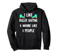 Roller Skating Roller Skates Driving Hoodie - Minimalist Print Men Women - T-Shirt, Sweatshirt, Hoodie