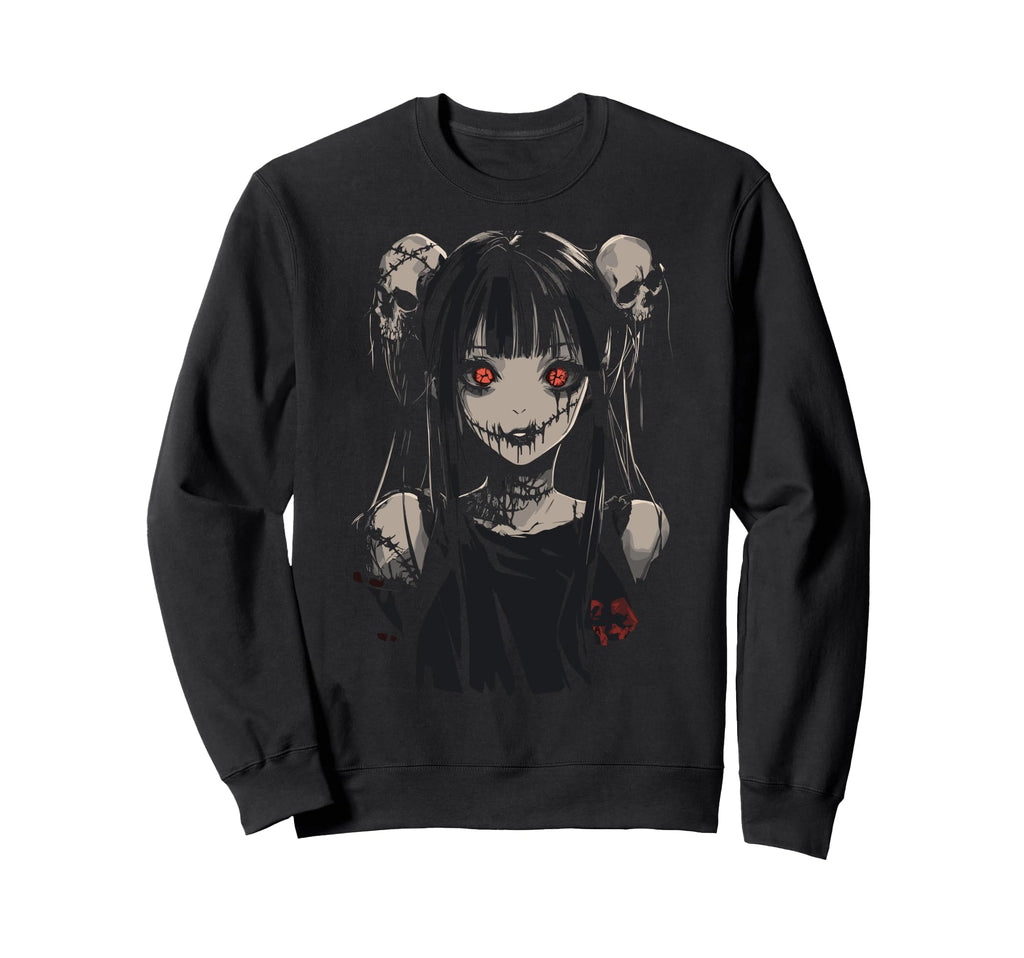 Anime Horror Aesthetic Soft Grunge Sweatshirt - Minimalist Print Unisex - T-Shirt, Sweatshirt, Hoodie