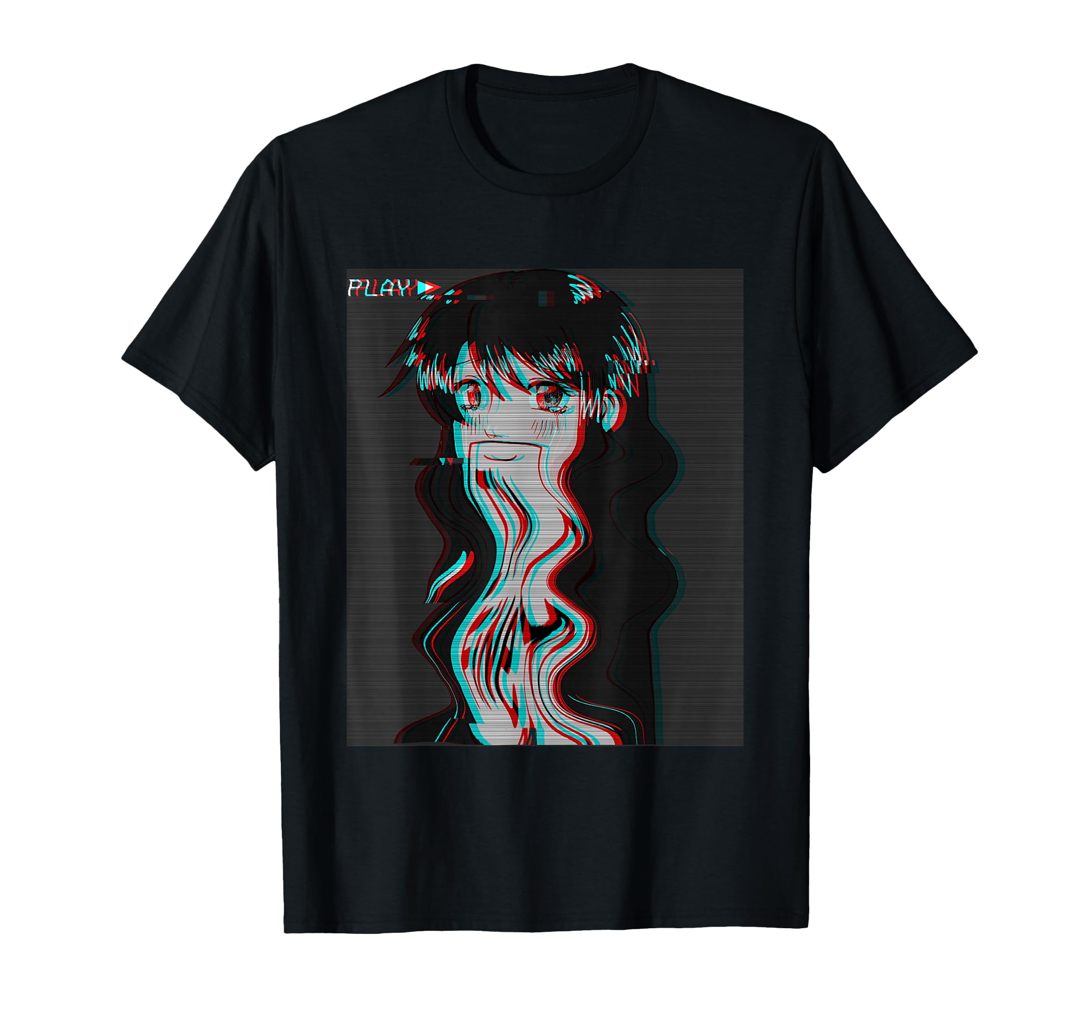 Sad Anime Eboy Egirl Harajuku Vaporwave T-Shirt - Unique Graphic Men Women - T-Shirt, Sweatshirt, Hoodie