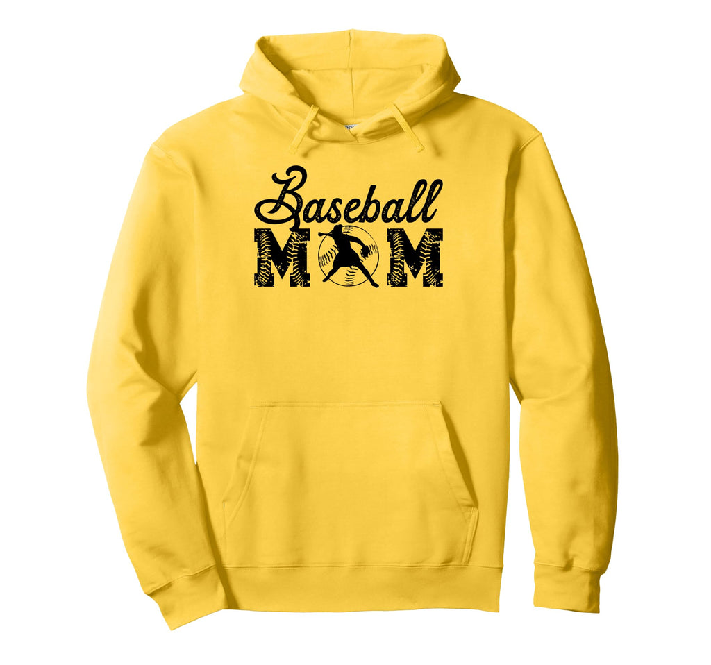 Baseball Mom Hoodie - Trendy Graphic for Adults - T-Shirt, Sweatshirt, Hoodie