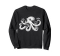 Photographer Octopus Camera Art Sweatshirt - Streetwear Style Unisex - T-Shirt, Sweatshirt, Hoodie