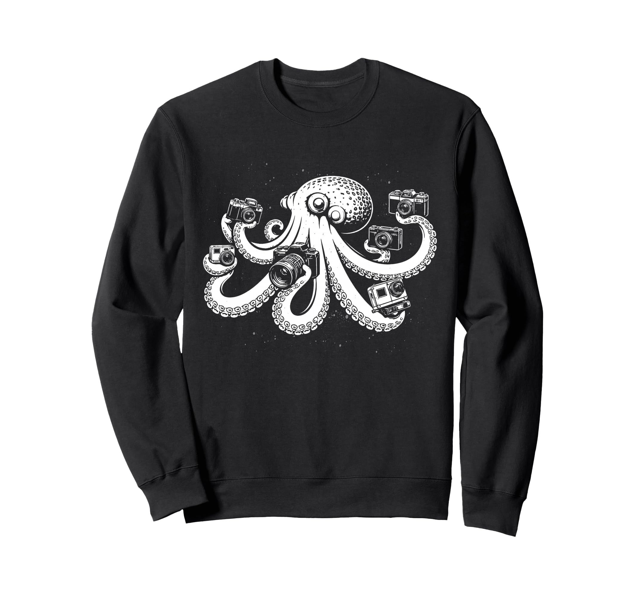 Photographer Octopus Camera Art Sweatshirt - Streetwear Style Unisex - T-Shirt, Sweatshirt, Hoodie