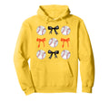 Orange Black Baseballs Bows Ball Mom Hoodie - Streetwear Style for Adults - T-Shirt, Sweatshirt, Hoodie