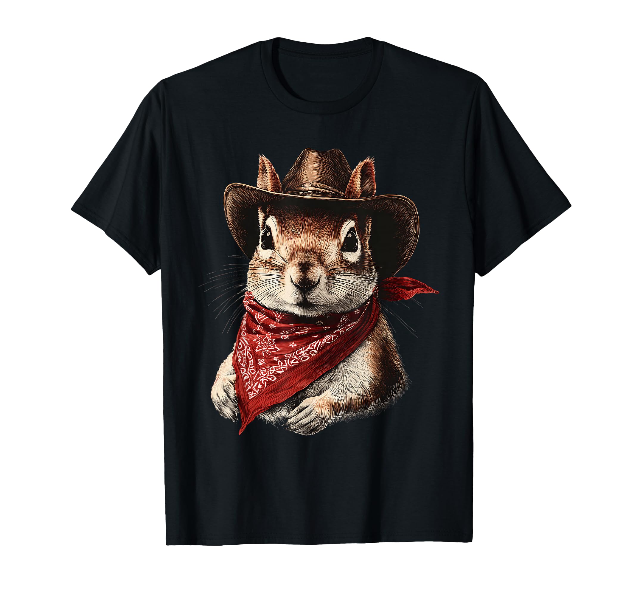 Squirrel Cowboy Rodeo Cowgirl T-Shirt - Streetwear Style for Adults - T-Shirt, Sweatshirt, Hoodie