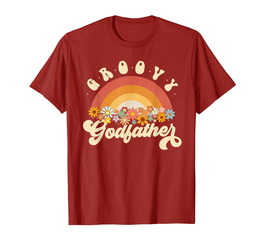Groovy Godfather Rainbow Colorful T-Shirt - Minimalist Print for Adults - T-Shirt, Sweatshirt, Hoodie