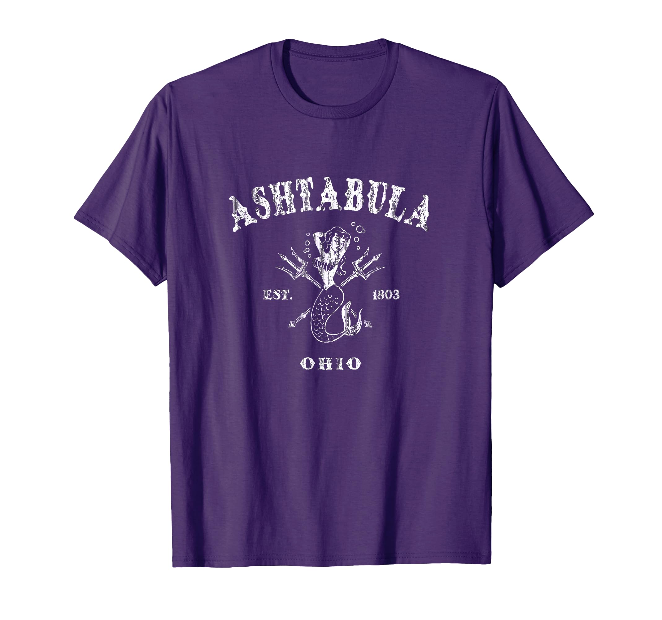 Ashtabula Ohio Oh Mermaid Nautical T-Shirt - Casual Everyday Wear Unisex - T-Shirt, Sweatshirt, Hoodie