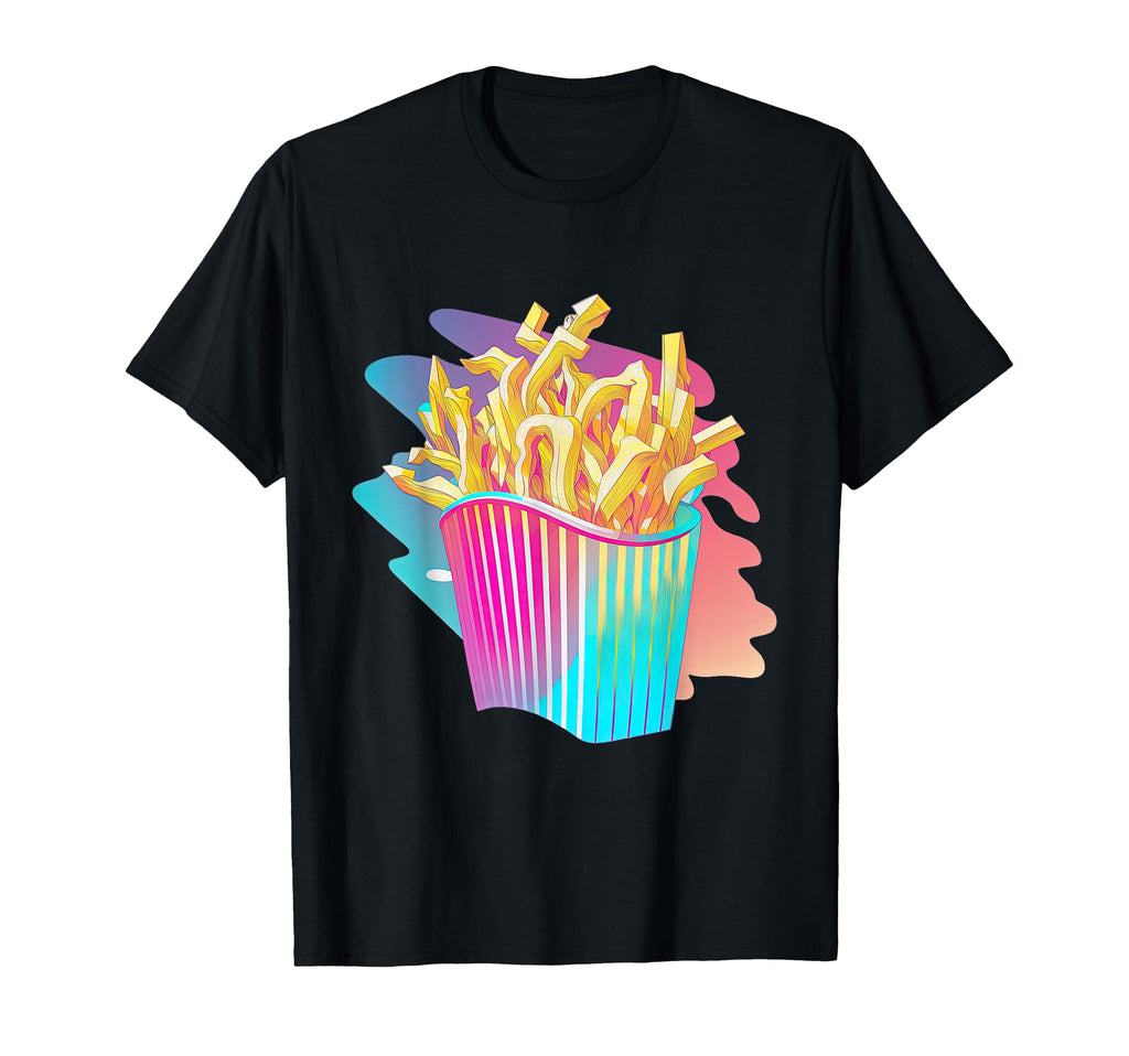 French Fries Vaporwave Art Aesthetic T-Shirt - Trendy Graphic for Adults - T-Shirt, Sweatshirt, Hoodie