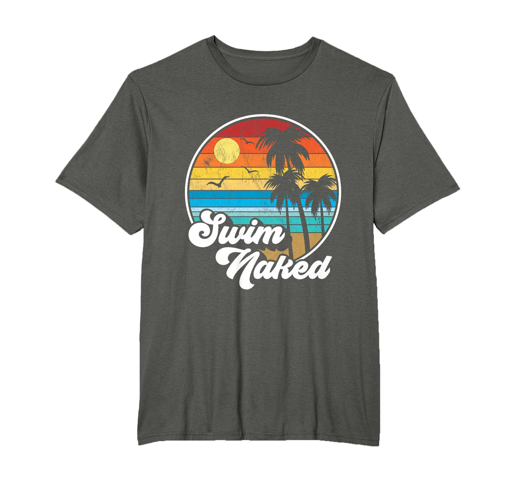 Swim Naked Vacation Sunset Beach T-Shirt - Graphic Print Unisex - T-Shirt, Sweatshirt, Hoodie