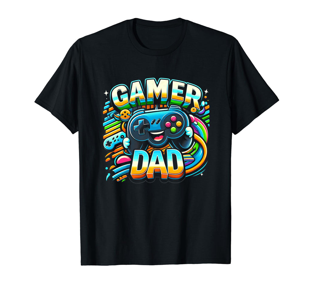 Gamer Dad Game Controller Gaming Video T-Shirt - Graphic Print for Adults - T-Shirt, Sweatshirt, Hoodie