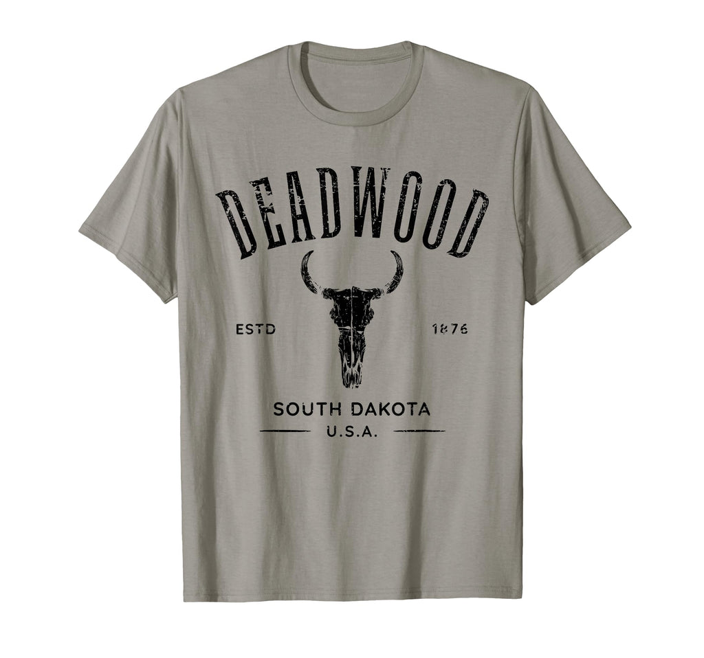 Deadwood South Dakota Usa Distressed T-Shirt - Minimalist Print for Adults - T-Shirt, Sweatshirt, Hoodie