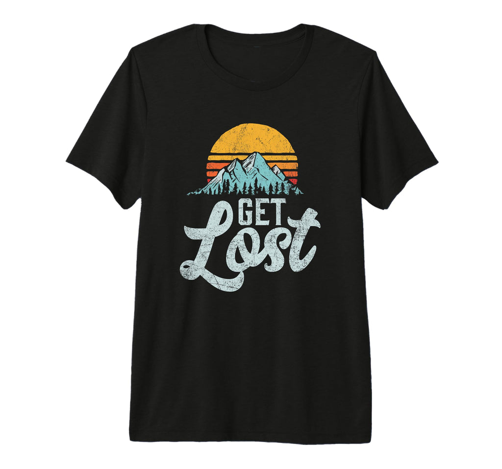 Get Lost Outdoor Lover Nature Tri Blend T-Shirt - Fun Novelty Design Unisex - T-Shirt, Sweatshirt, Hoodie